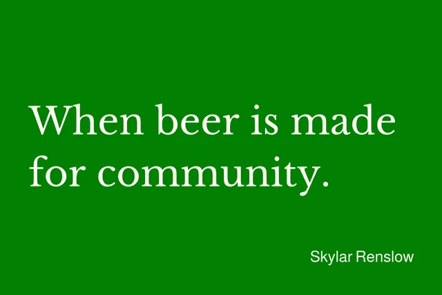 An article for Tomato Tomato titled In Praise of Cask Ale.