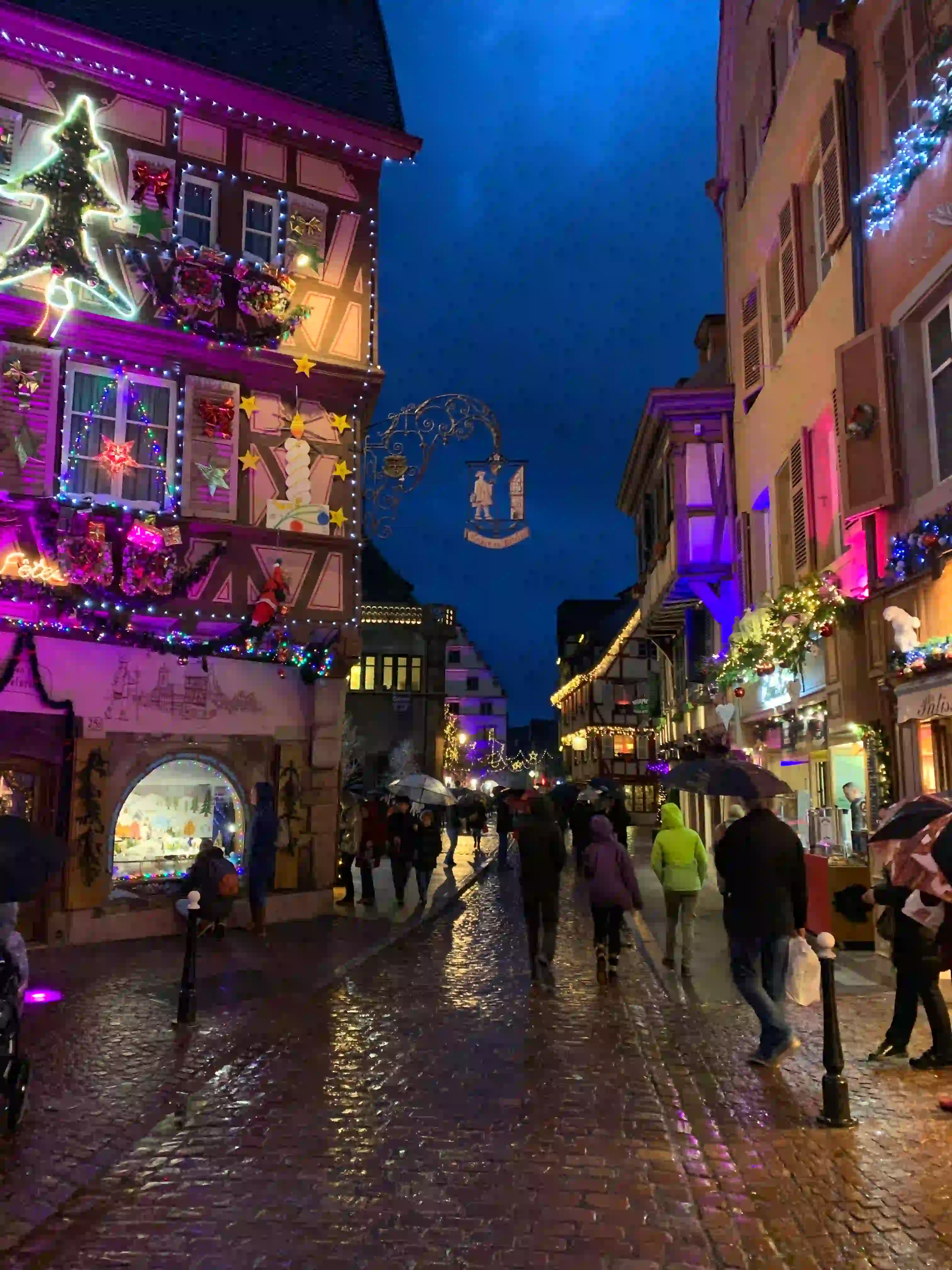 Christmas lights in Colmar, France