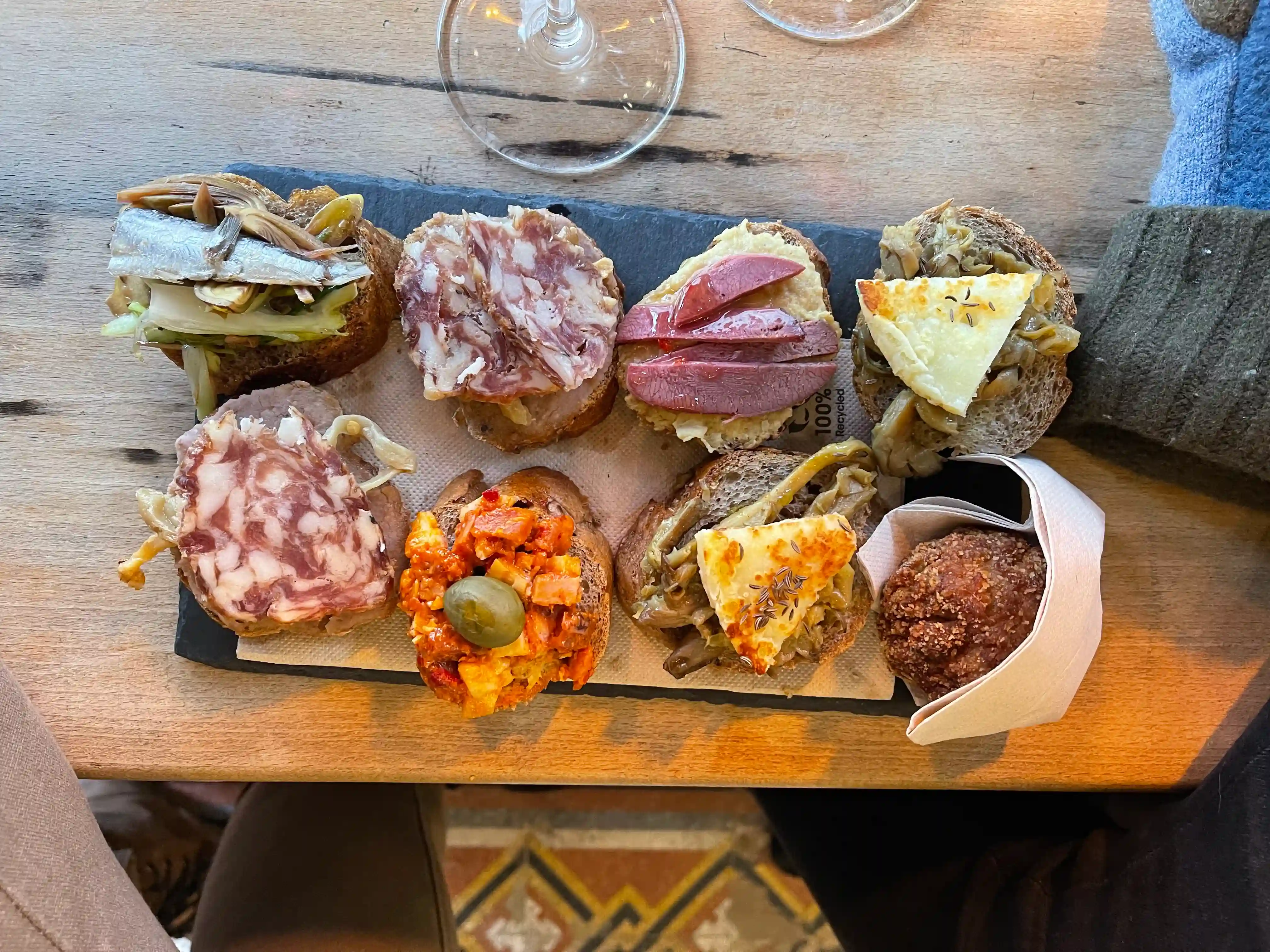 cicchetti at a Venetian bacaro