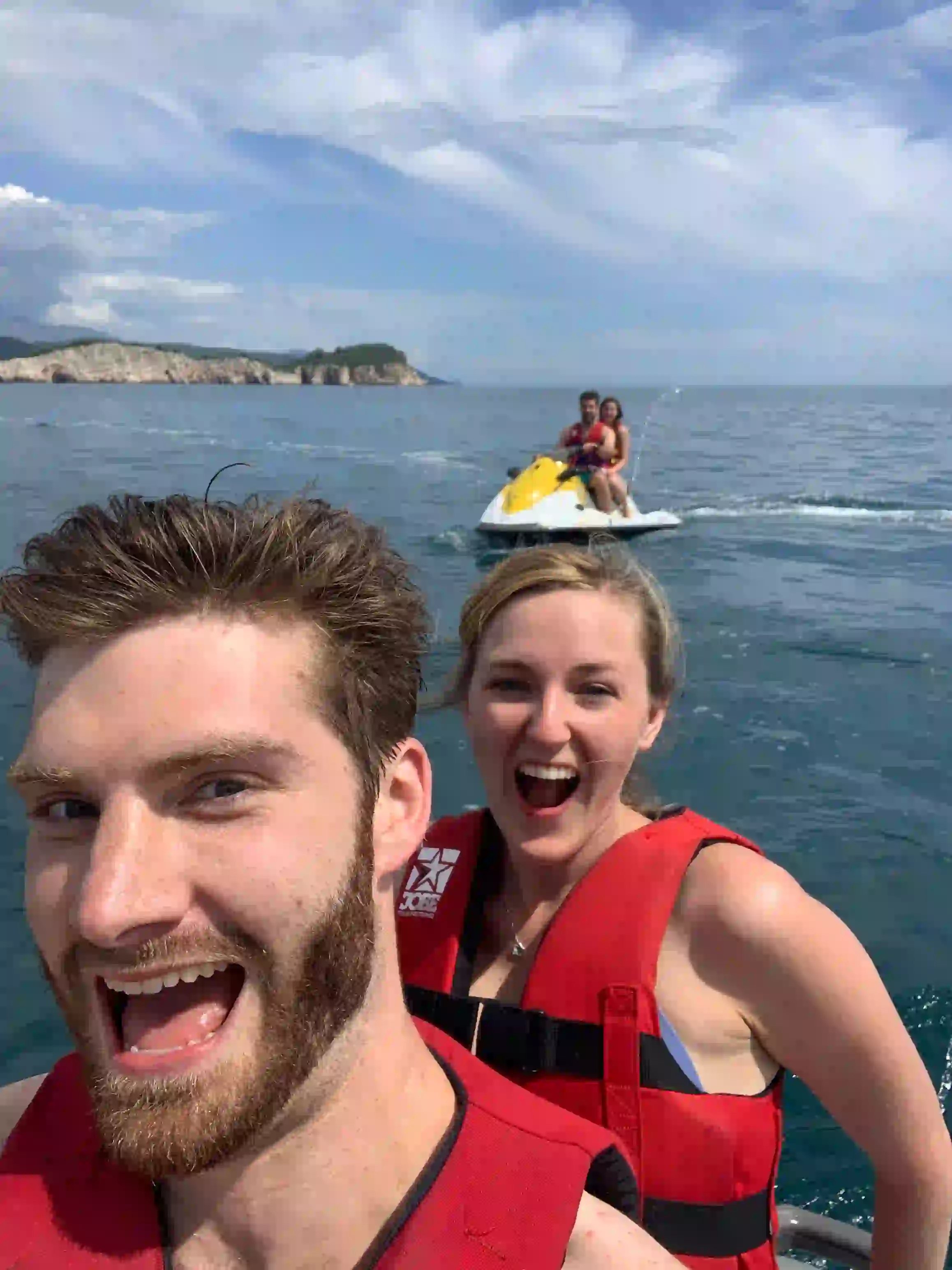 jet ski in the adriatic sea