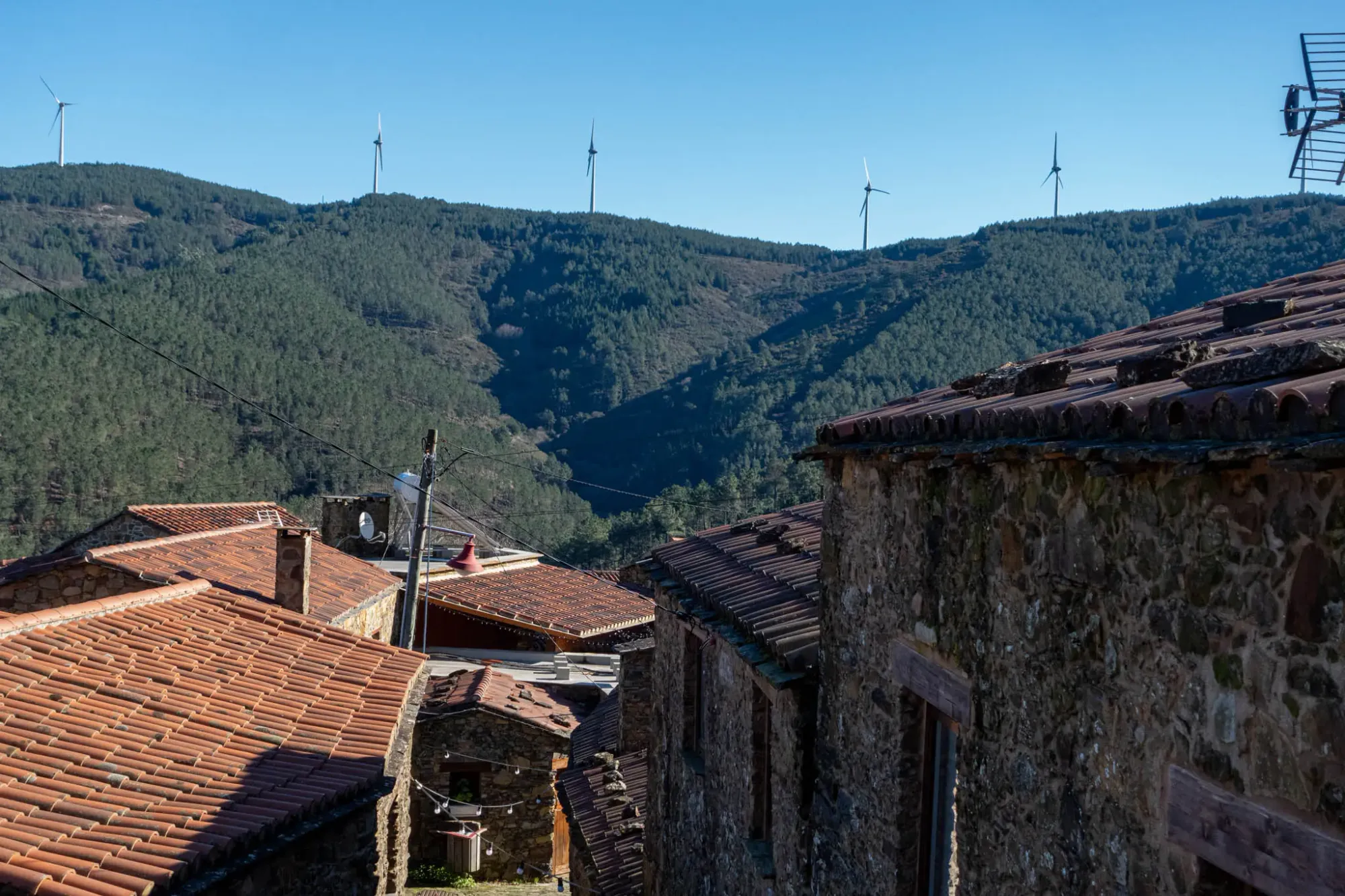 A view from the Mountain Whisper hotel in Gondramaz