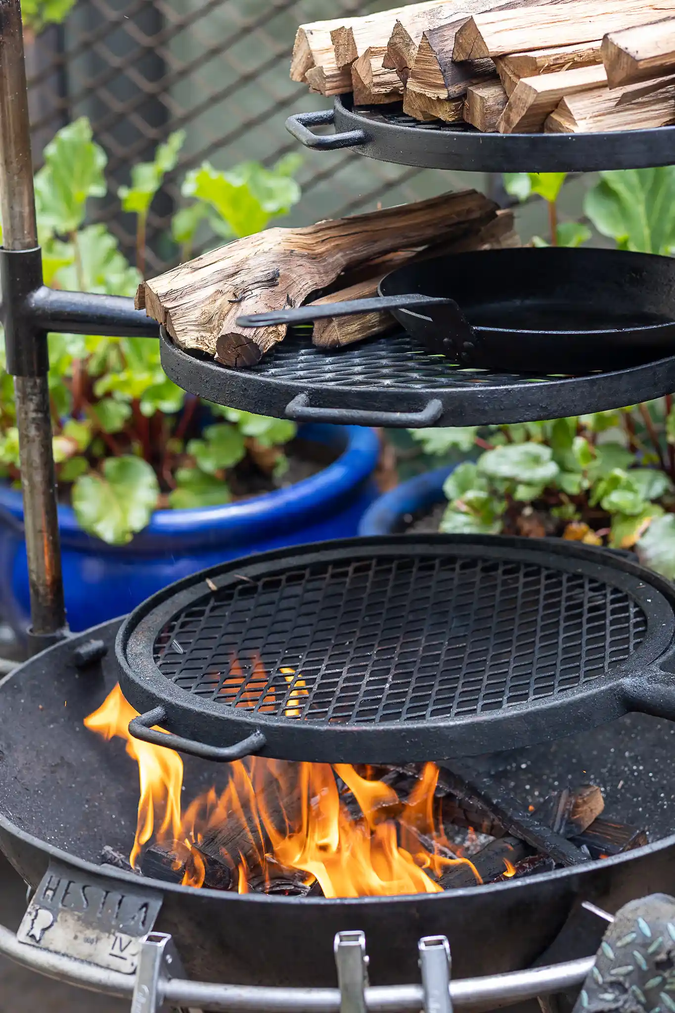 The three-layered Hestia grills that Mario and Meghan started making during the pandemic